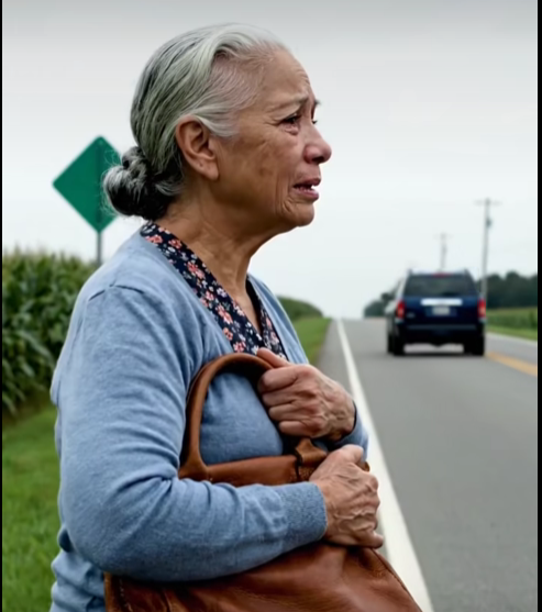 After we laid my husband to rest, my son drove me to a quiet road outside town and said, “This is where you get out.