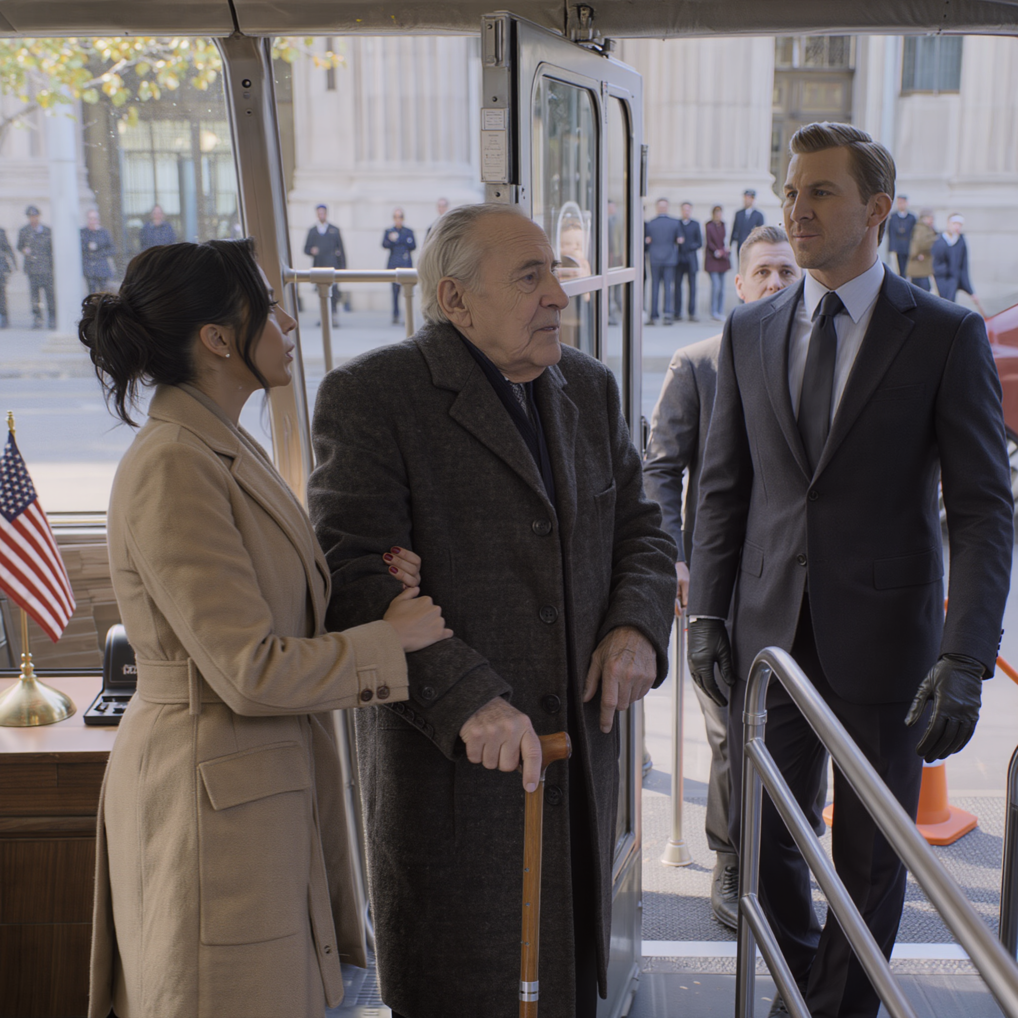 On the way to the divorce court, I helped an old man onto the bus