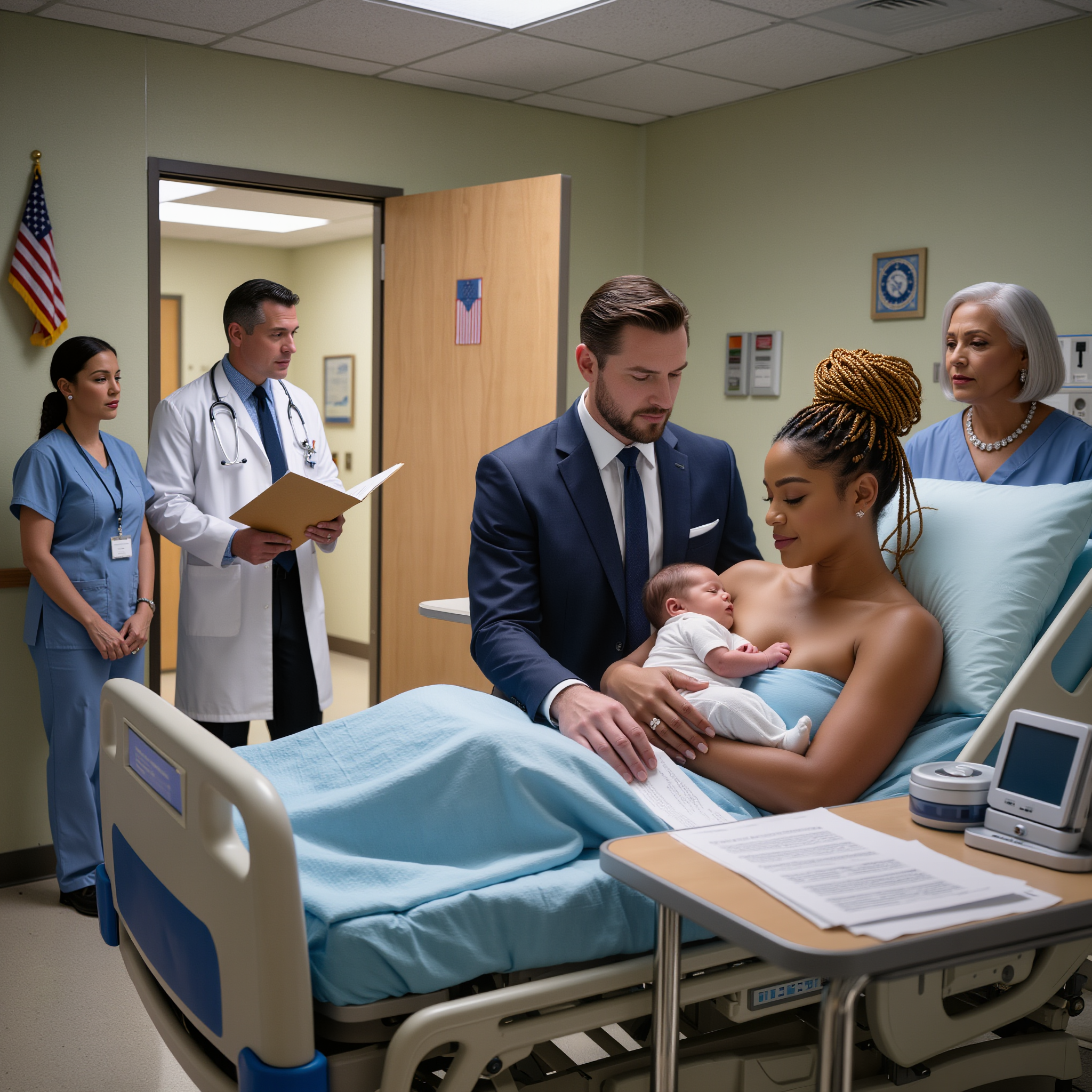 My husband refused to sign our baby’s birth certificate at the hospital. He stepped back. He questioned everything. But then… the doctor walked in.