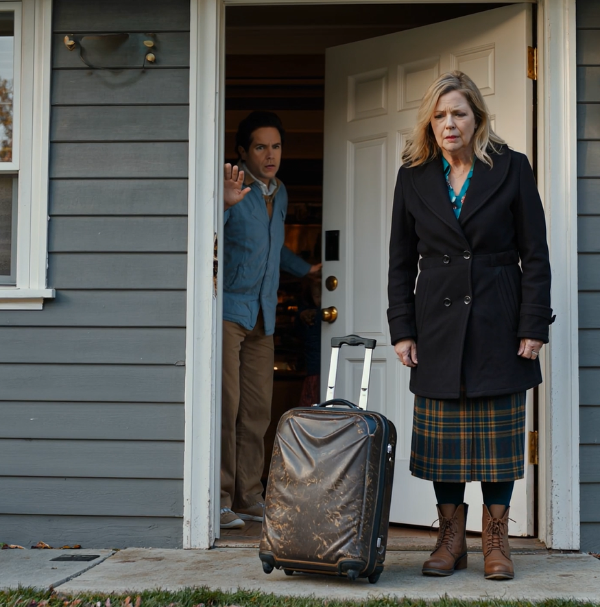 I flew to visit my son unannounced, but when he opened the door and saw me standing there with my little suitcase, he didn’t smile, didn’t hug me, didn’t even let the kids say hello