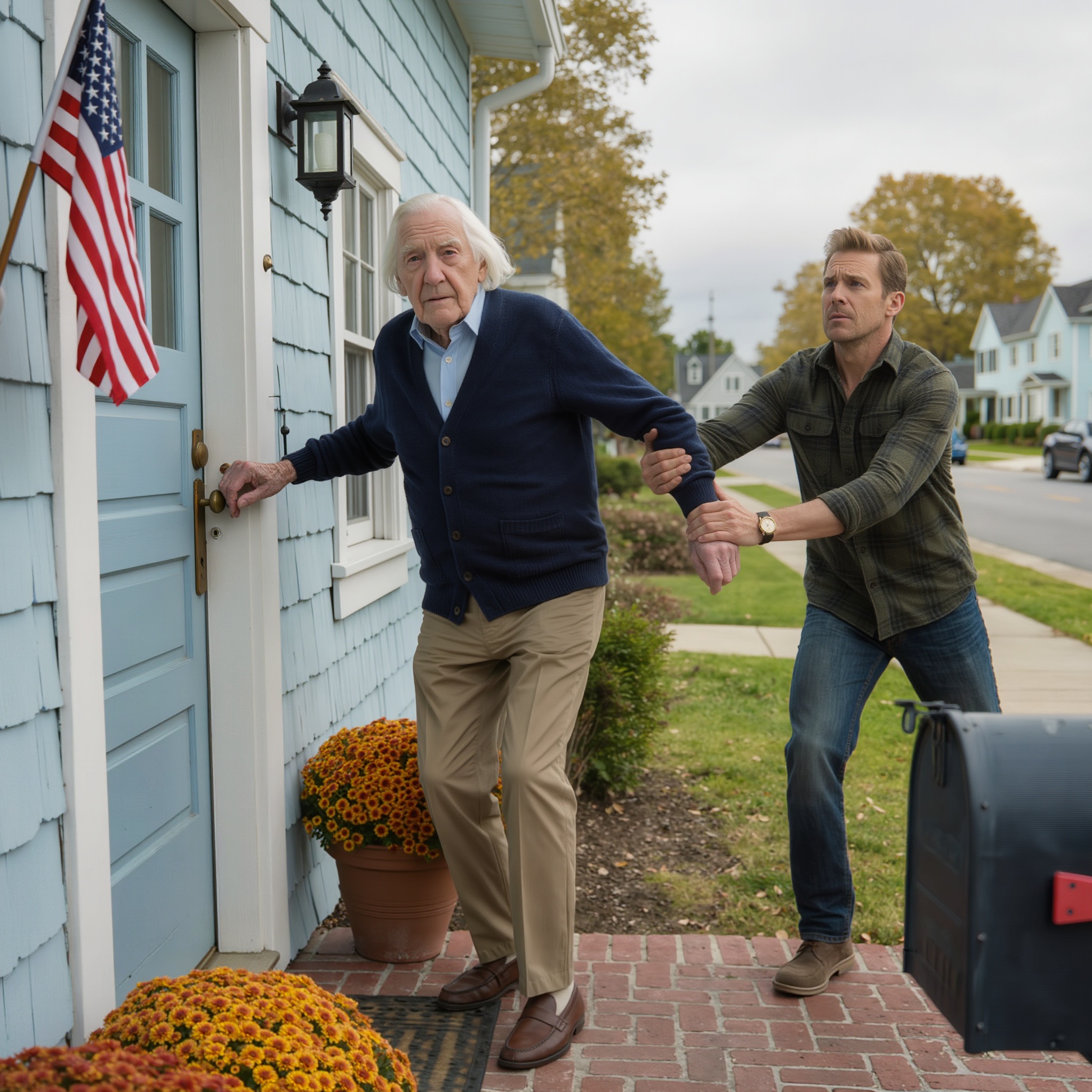 Two weeks ago, my wife went to visit my daughter’s house. I wanted to create a surprise, so I quietly drove there as well. But as soon as I set foot on the porch of that small, peaceful house, the neighbor ran over, gripped my hand tightly and said, “Stop, you shouldn’t go in there.” Five minutes later, a truth made me unable to stand.