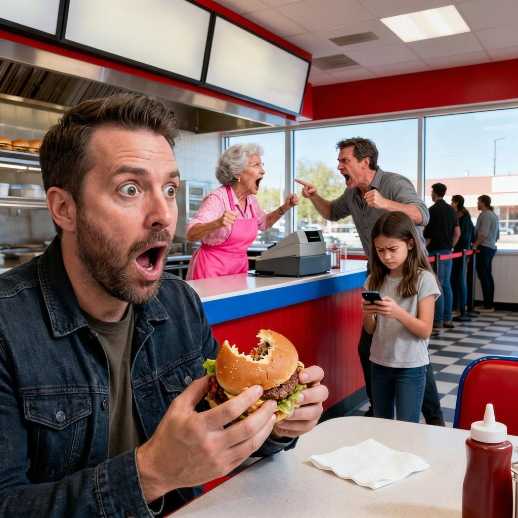 Svart chef undercover köper en smörgås på sin egen restaurang, stannar upp när han hör två kassörer… Det var en sval måndagsmorgon när Jordan Ellis, ägaren till Ellis Eats Diner, klev ur sin svarta SUV iklädd jeans, en blek luvtröja och en stickad mössa lågt dragen över pannan. Istället för skräddarsydda kostymer och dyra skor såg han idag ut som en genomsnittlig medelålders man, kanske till och med hemlös för vissa. Men det var precis vad han ville ha.