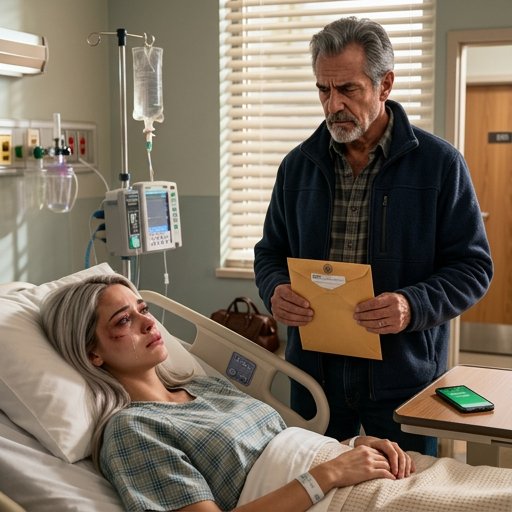 Sono stata ricoverata in ospedale a causa della mia malattia quando, al risveglio, vidi mia figlia di sei anni nascondere in fretta qualcosa.