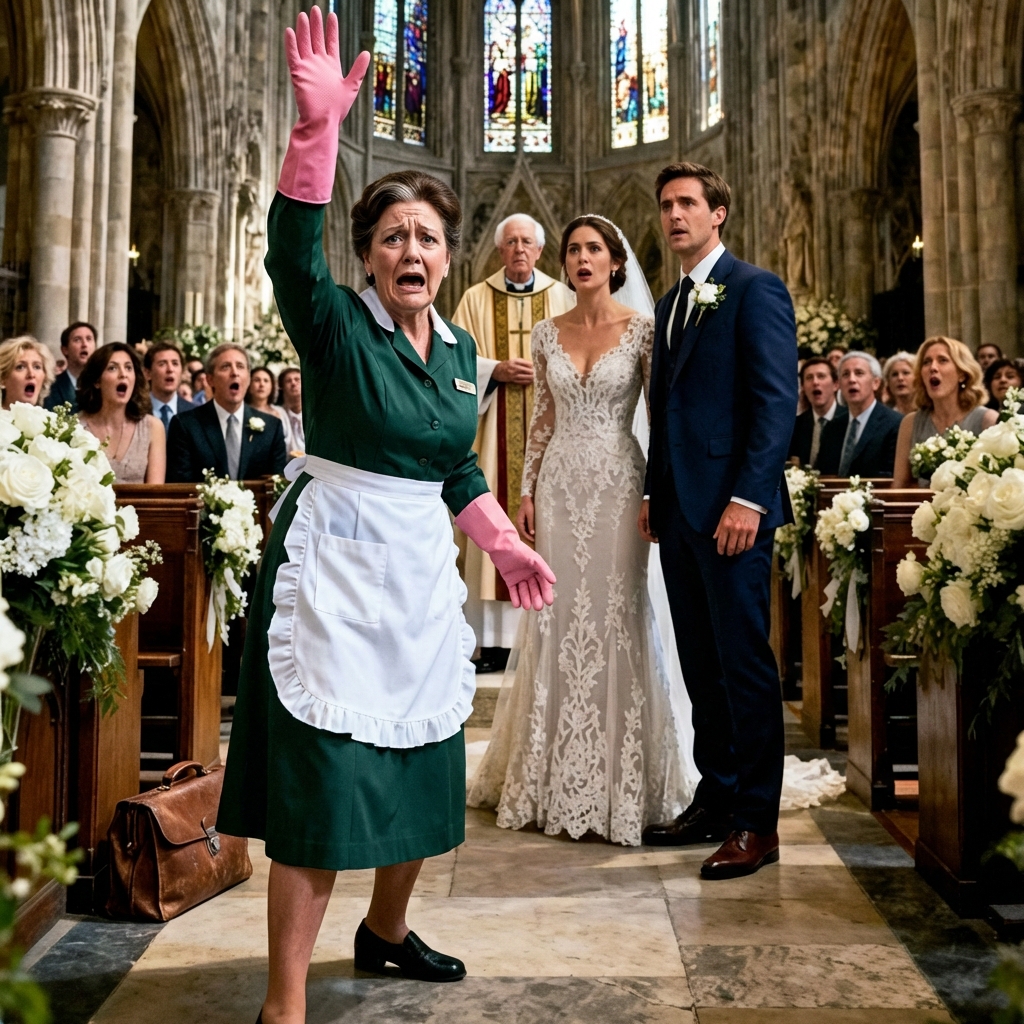 Stava per dire il fatidico “sì” alla sua perfetta fidanzata, ma la donna delle pulizie interruppe la cerimonia. Quello che tirò fuori dalla borsa cambiò per sempre la vita del milionario.