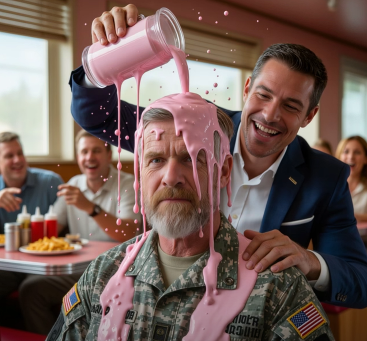 Freeloader!” — a young man humiliates a veteran right in front of his daughter; minutes later, the very man he insulted protects his child and the entire diner from danger with a single, steady sentence