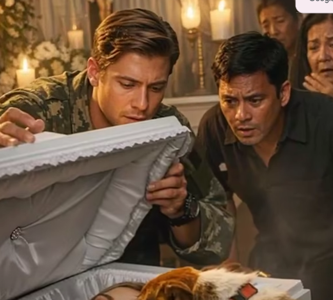 Hunden skulle inte sluta skälla på sin herres Kista-när soldaten öppnade den frös han … hans fru andades fortfarande