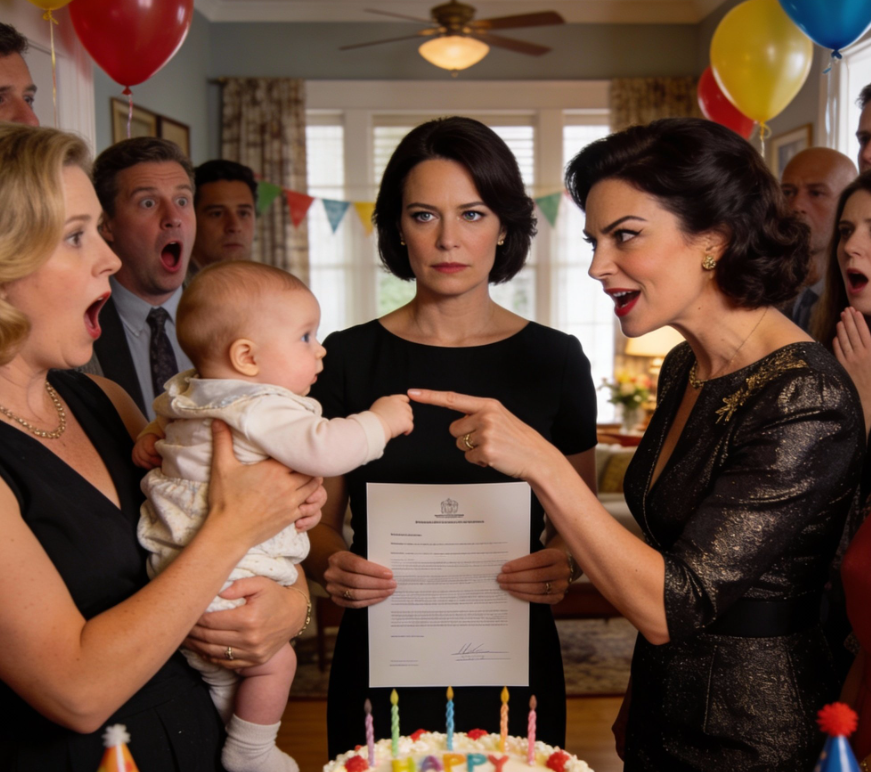 Efter min mans begravning var jag på min systers sons första födelsedagsfest där hon förklarade: “Min son är din mans barn, så jag tar hälften av ditt hus värt 800 000 dollar som arv”, hon drog till och med fram hans testamente, jag sa lugnt, åh, jag förstår, medan jag försökte att inte skratta, eftersom min man..