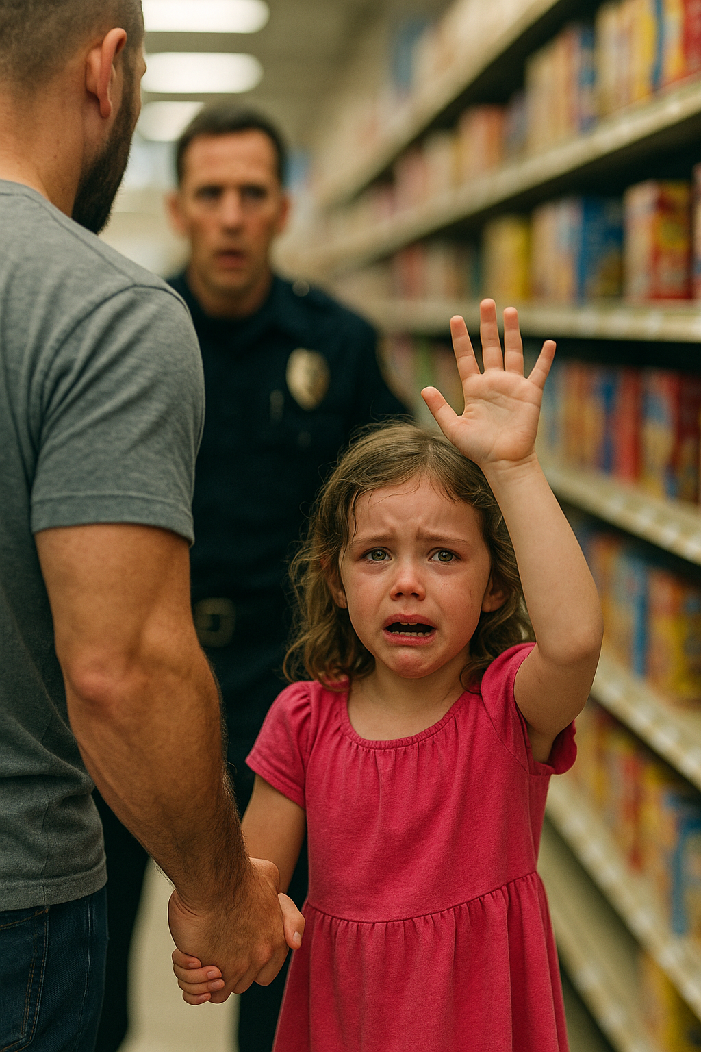 The Little Girl Lifted Her Hand With All Five Fingers Spread —  But It Wasn’t a Simple Greeting