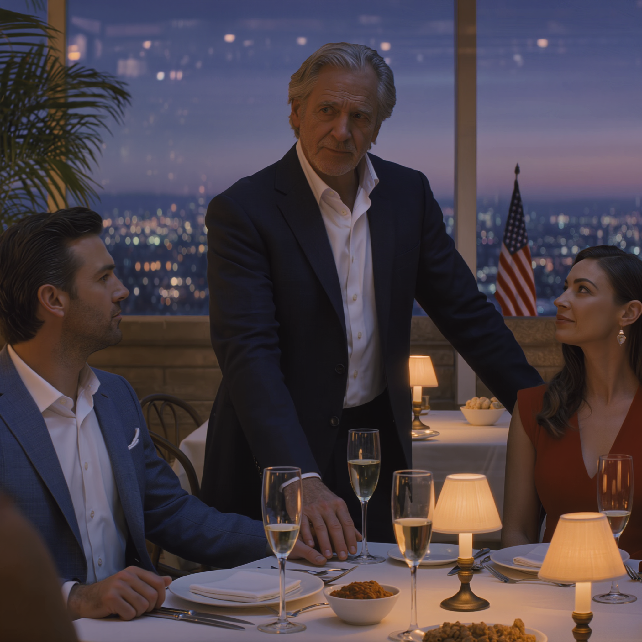 “I sold my business for $60M and decided to celebrate with my daughter and her husband. We went to the most high-end restaurant in town. When I stepped away to take a phone call, a waiter came up quietly and said, ‘Sir… I think your daughter put something in your glass.’ I walked back, kept my face calm, and switched our drinks. Fifteen minutes later…