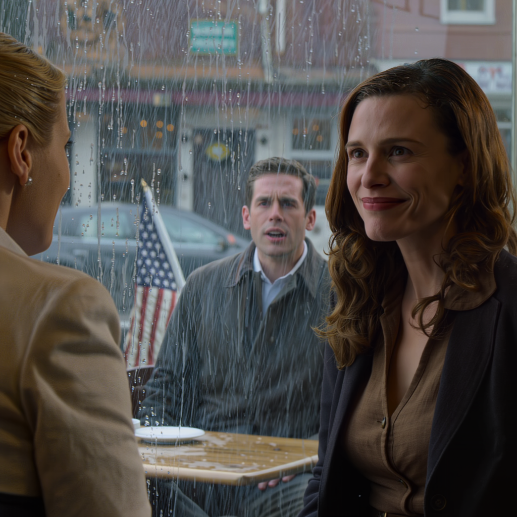 Det skyfallande regnet tvingade mig att köra in på ett kafé i Boston – och där hade min man en annan kvinna som satt i knät. Hans ansikte blev blekt i samma sekund som han såg mig. Hon frågade hastigt: ”Vad är det som är fel, älskling?” Men innan hon hann vända sig om… spårade allt ur.