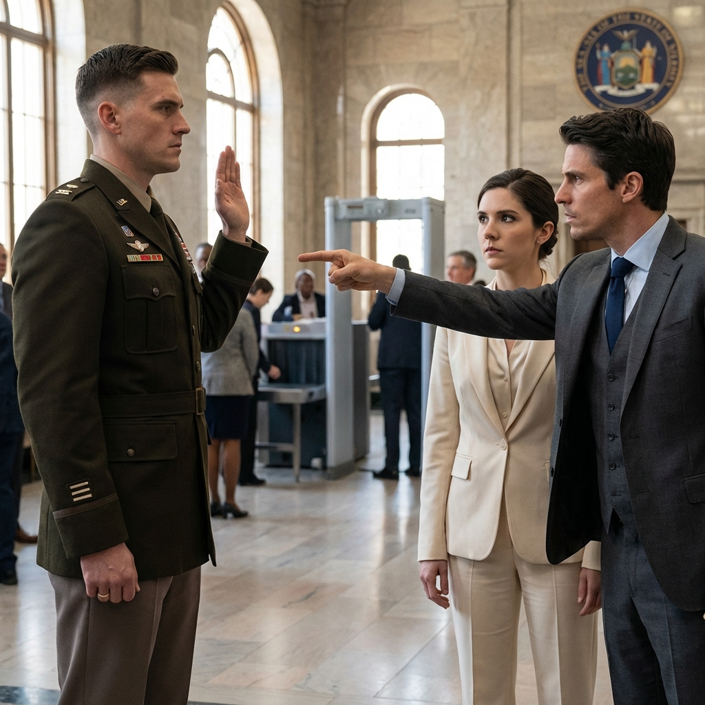 ”Hon stal en död soldats identitet!” – skrek min egen bror i rätten, medan mina föräldrar nickade.Jag förblev tyst.Sedan kom en general in, salutera­de mig och sa: ”Jag tjänstgjorde under henne.Och jag skulle göra det igen.”Rättssalen stelnade.Det gjorde min familj också.