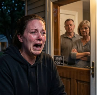 Jag var på verandan, och värkarna slet genom mig, och jag bankade på dörren tills knogarna blödde.