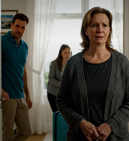 Min älskling kom med väskor som om hon ägde stället. ”Har du bett om lov att komma in?” sa jag. Min son skrattade: ”Hon behöver det inte.” Tio minuter senare var de utanför – och tiggde om att få ta sina skor.