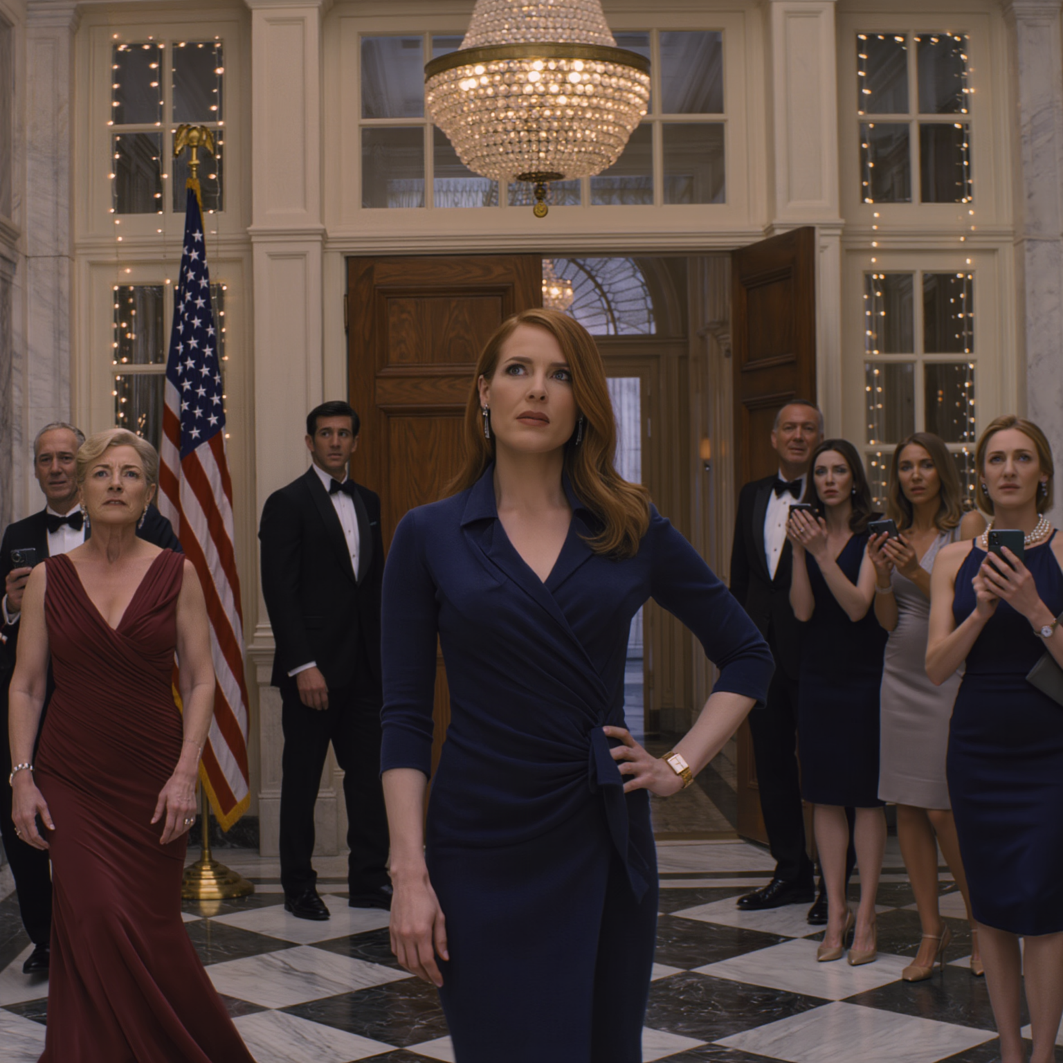 Mina föräldrars meddelande: “Vänligen kom inte till vår bröllopsårsdagfest. Det är en mer formell publik, och vi håller det till gäster från högsociety.” Så jag stannade hemma ensam i min lägenhet. Men just den dagen ringde min syster—hennes röst darrade: “Varför gömde du detta för familjen?” Hon sa att mamma och pappa precis hade sett nyheterna och…