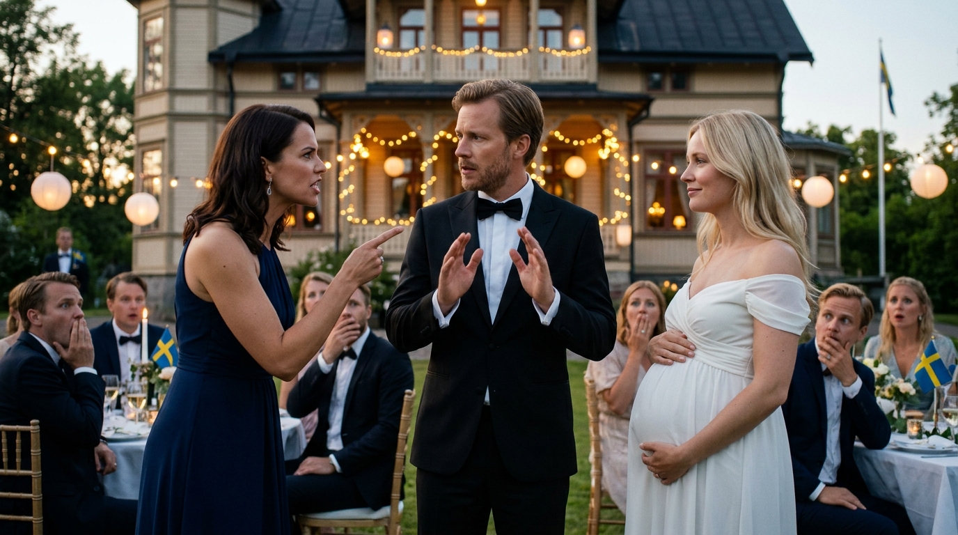 Mannen presenterade sin gravida älskarinna för middag, men hans fru drog fram några dokument som gjorde honom mållös.
