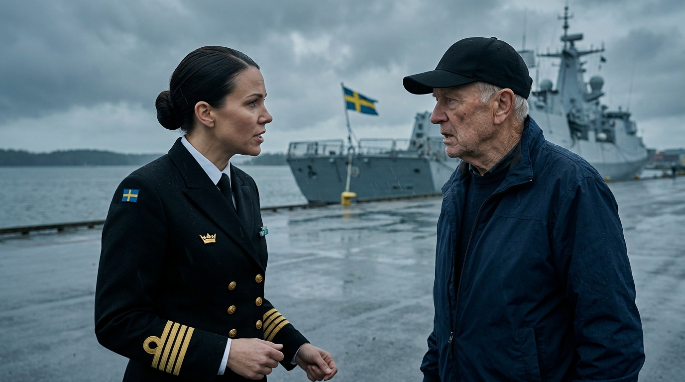 En marinofficer stoppade en veteran från att gå ombord – sedan såg en amiral hans lapp och frös till