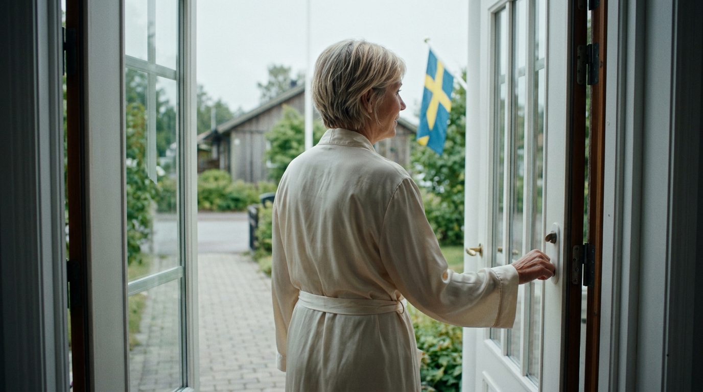 Klockan fem på morgonen började någon banka på min dörr. Jag hade bytt alla lås. Sedan hörde jag min son, min svärdotter och en främling utanför mitt hus. ”Jag kommer in oavsett vad”, ropade min son. Så jag öppnade dörren själv – och allt förändrades.
